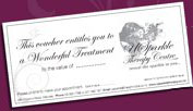USparkle Therapy Centre & Day Spa Xmas gift vouchers USparkle Therapy Centre & Day Spa Xmas gift vouchers
